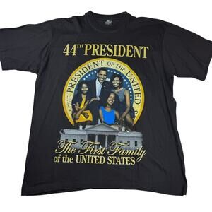 Rare Vintage Barack Obama Family Portrait T-Shirt XL